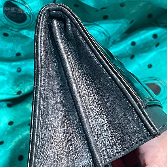 Chanel Black Patent Leather Chocolate Bar Long Wallet with COA - Picture 3 of 16